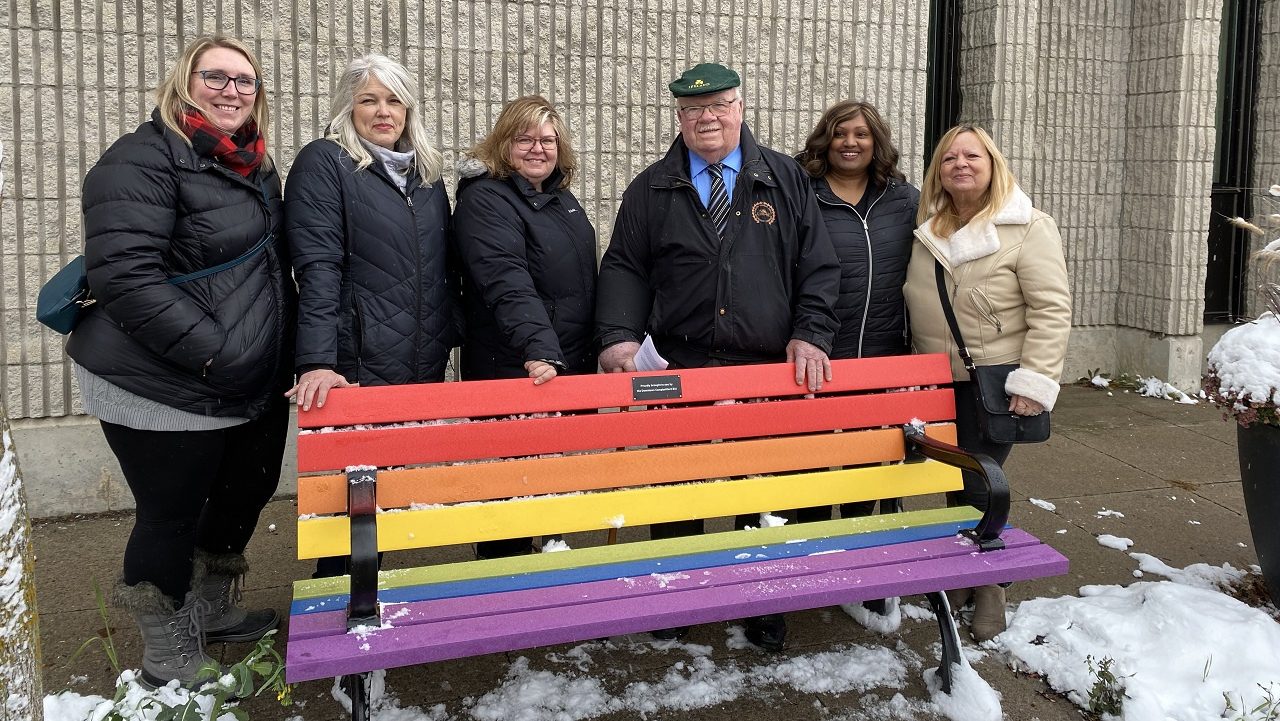 Pride Bench Campbellford BIA